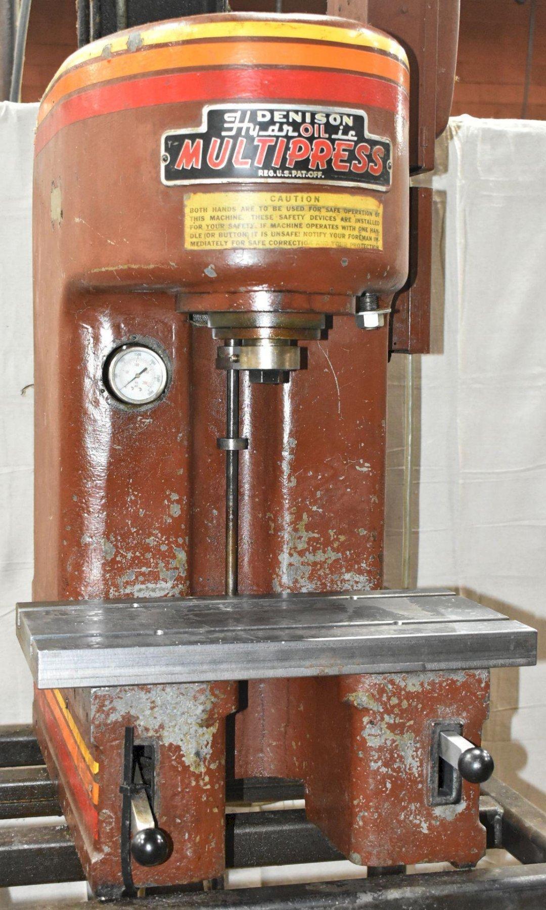 4 TON DENISON MULTIPRESS HYDRAULIC PRESS. STOCK # 1213925.