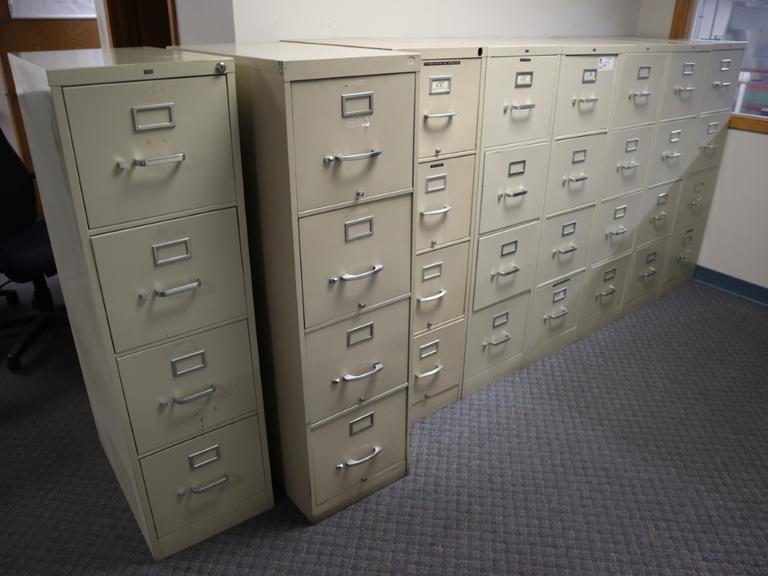 Hon (8pcs) 4 Drawer File Cabinets- Auction Item
