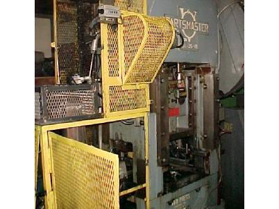 35 Ton Used V&O Straight Side Press - Air Clutch Model SS1-35-18