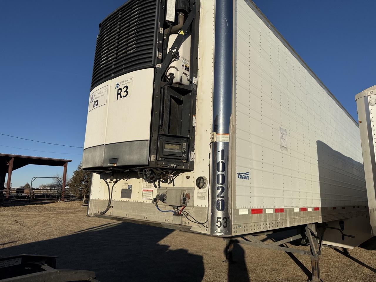 CIMC 53′ Reefer Trailer, 2020 – Air Ride, Aluminum T-Floor, Thermo King