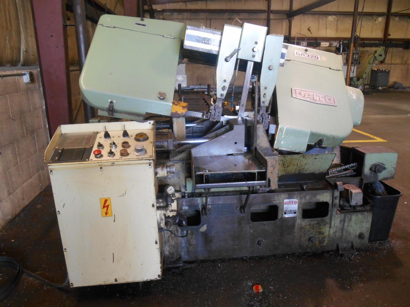 12.5” x 12.5” DAITO HORIZONTAL BANDSAW, MODEL GA320 – NEW 1995