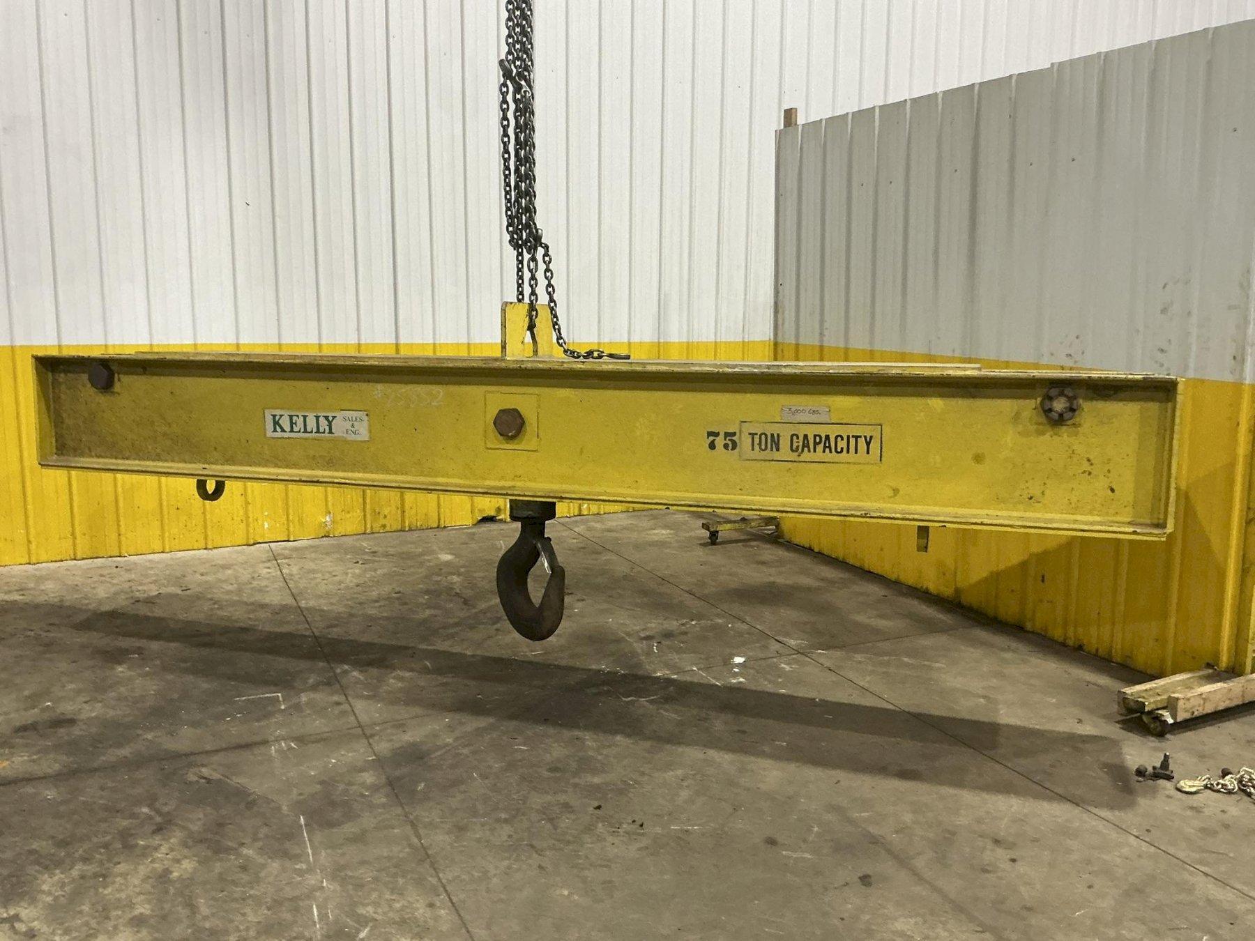 75 TON X 14' KELLY SALES & ENGINEERING SPREADER BAR / LIFTING BEAM: YOBRO #25852