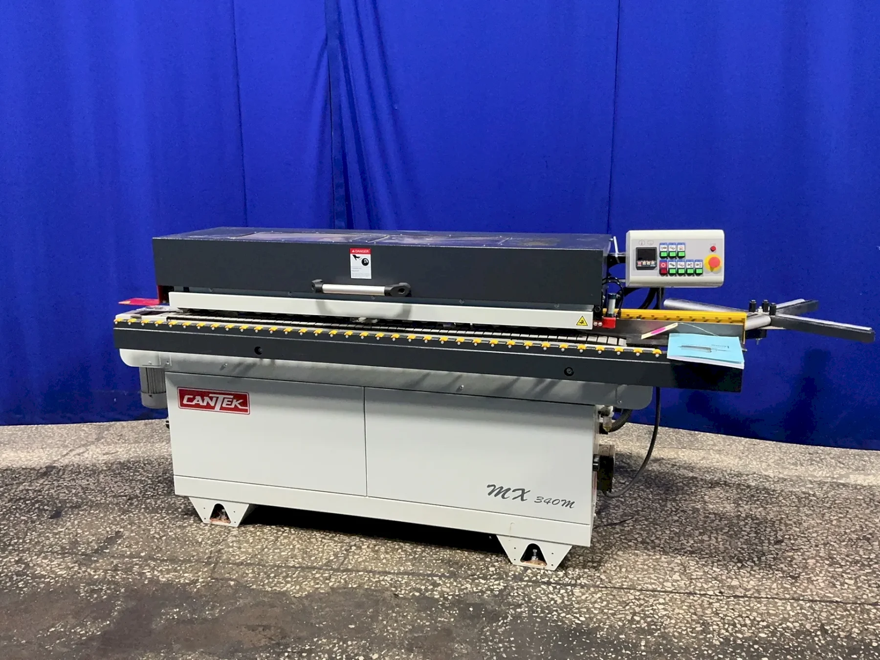 CANTEK 3.8 KW, 3"X72"BELT AUTOMATIC EDGEBANDER  -  CANMX340M