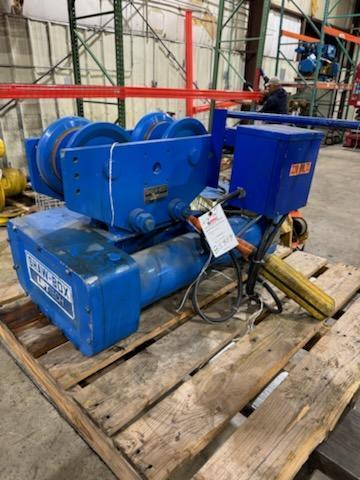 1 - PREOWNED SHAW BOX 3 TON ELECTRIC CHAIN HOIST, MODEL #: 115735-14, S/N: KO-70264
