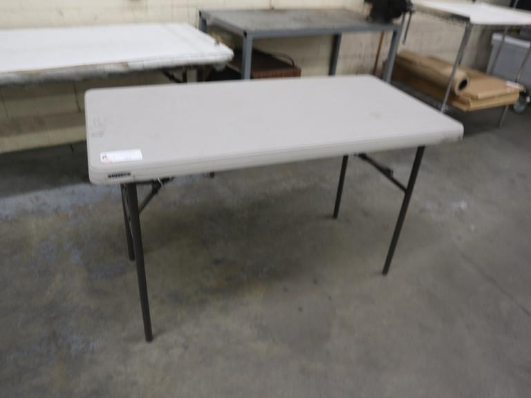 Plastic Lifetime Folding Table- Auction Item