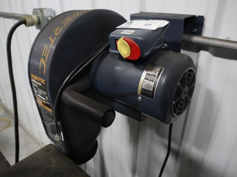 Powertek Wall Mount EC-5370 Dust Collector- Auction Item