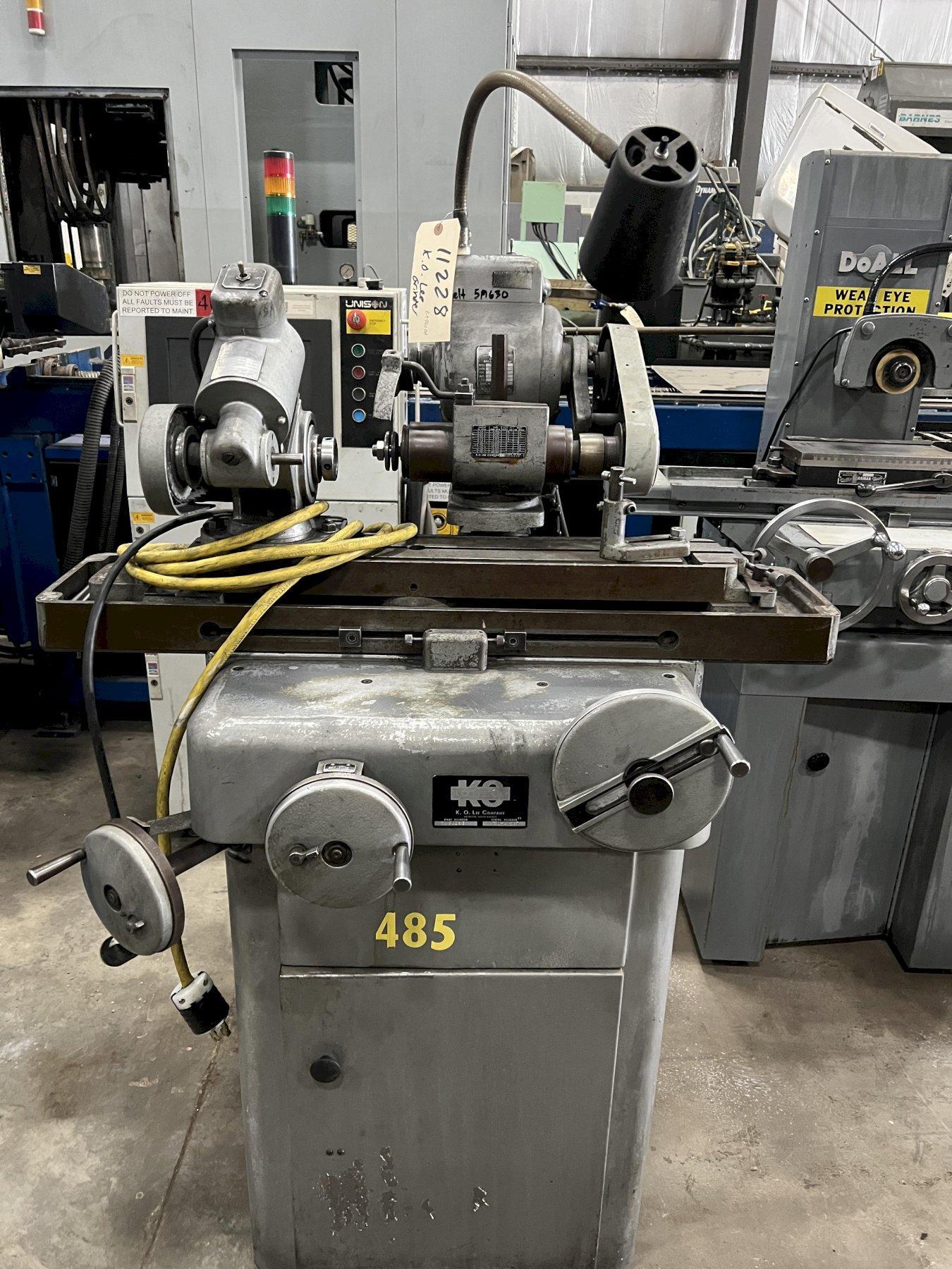 K.O. LEE UNIVERSAL TOOL GRINDER, MODEL BA960, 16" CENTERS, W B43A MOTOR DRIVEN WORK HEAD,
