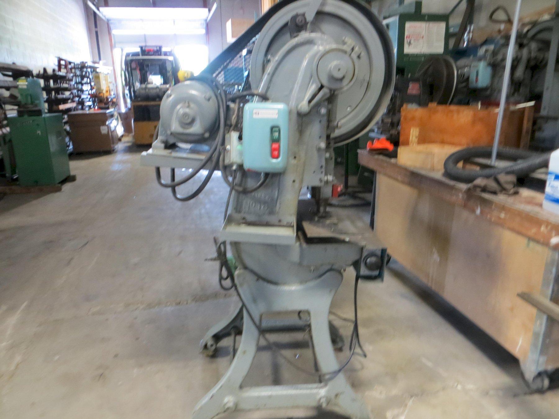 10 Ton Used Bliss OBI Mechanical Clutch Press Model 18