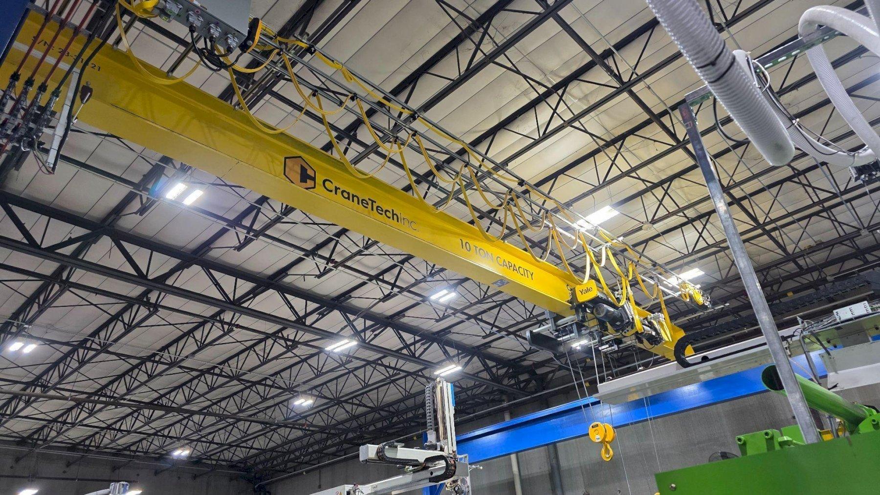 10/5 TON X 40' X 80' CRANE SYSTEMS TOP RUNNING SINGLE GIRDER BRIDGE CRANE SYSTEM 2023 NEW : YOBRO 26453