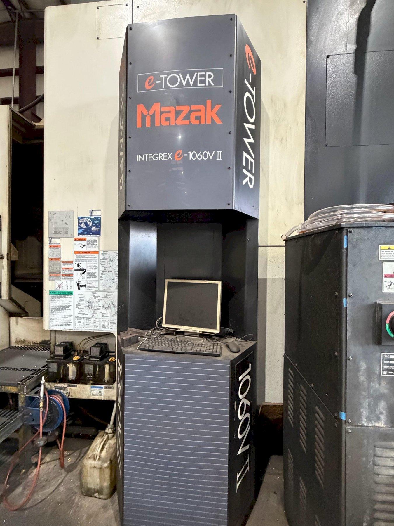 2008 Mazak Integrex e-1060V/8 II CNC Mill-Turn Machine, 10K RPM Mill head, x-73.82" y-41.73", z-52.95", 120 ATC, Mazatrol Matrix Ctrl., 50HP