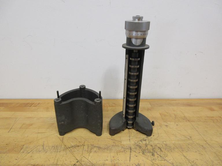 Pla-Chek 12" Cadillac Height Gage Model D10074 with 6" Riser Block- Auction Item