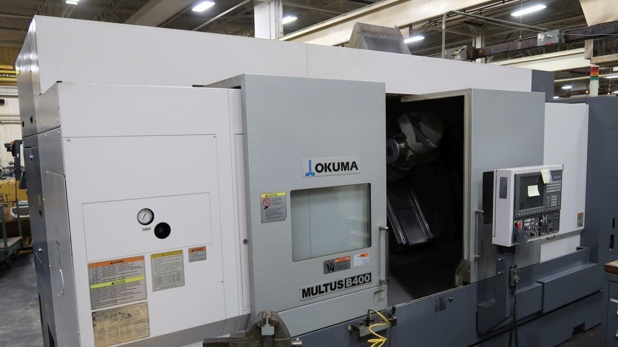 Okuma Multus B400 6-Axis CNC Turning/Milling Machine, OSP-200L Control, 27.9