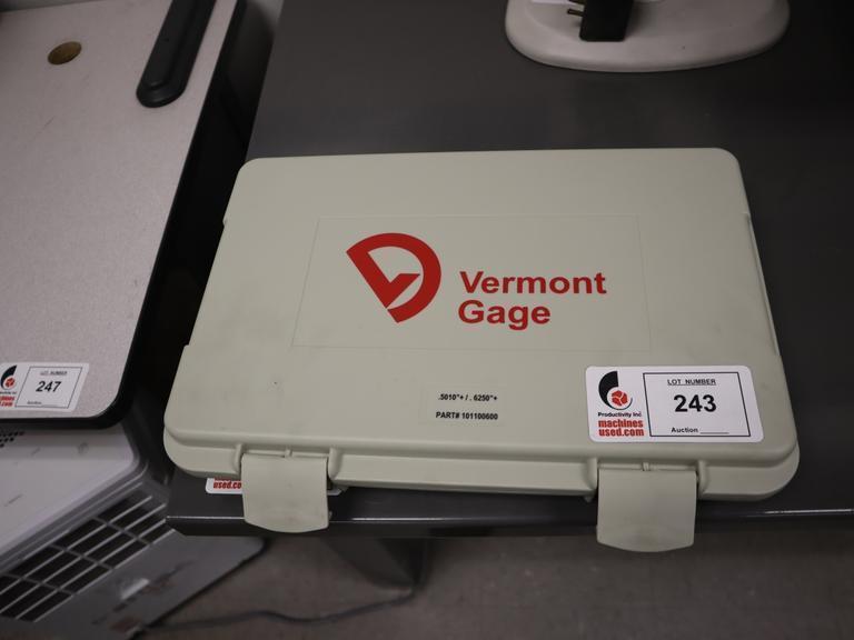 Vermont Gage Plug Gages .5010"+ - .6250"+, (126 Pieces - Complete)- Auction Item