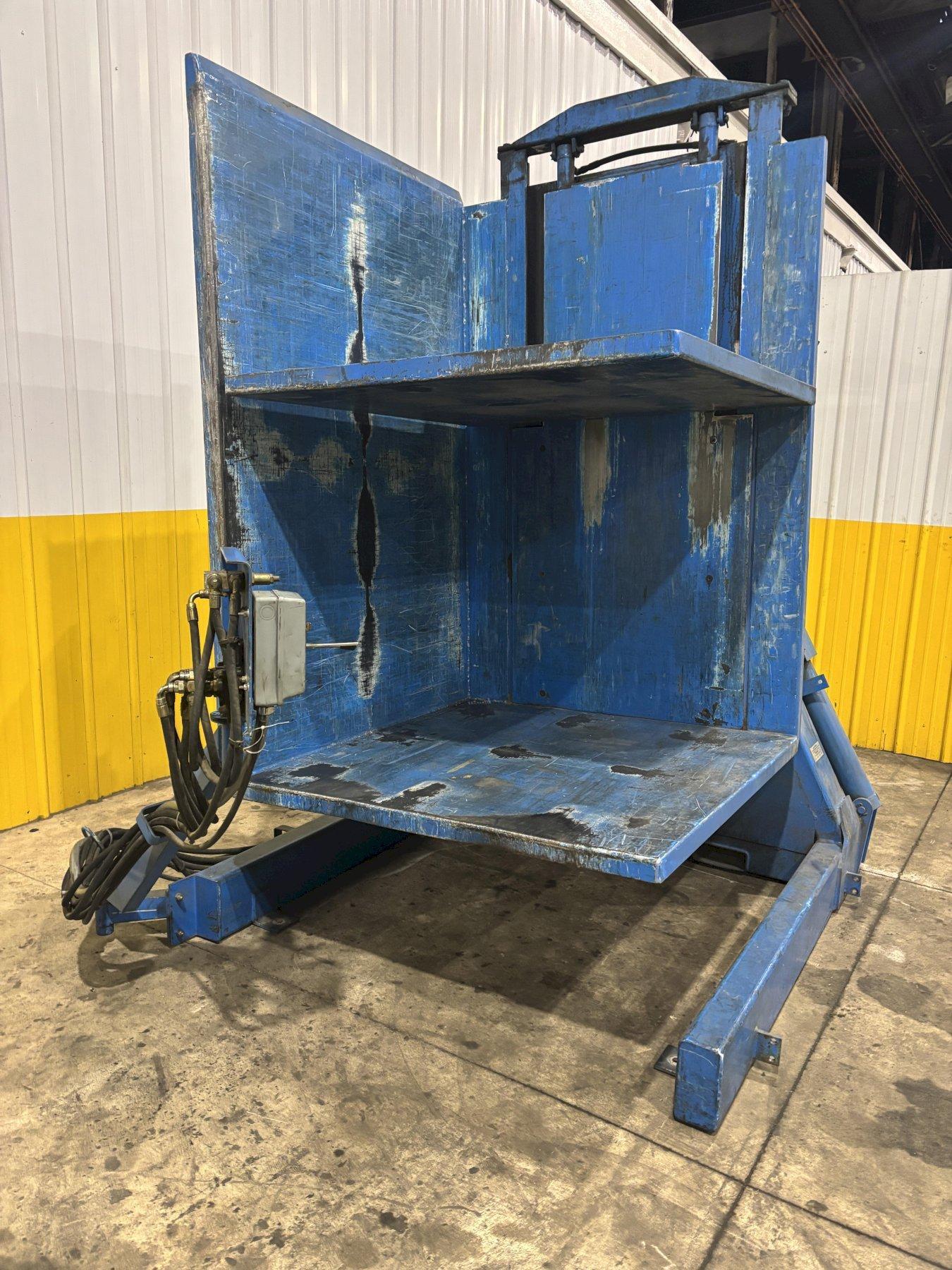 4,400 LBS CHERRY INDUSTRIAL HYDRAULIC PALLET CLAMP & INVERTER / ROLLOVER MACHINE: STOCK #22562
