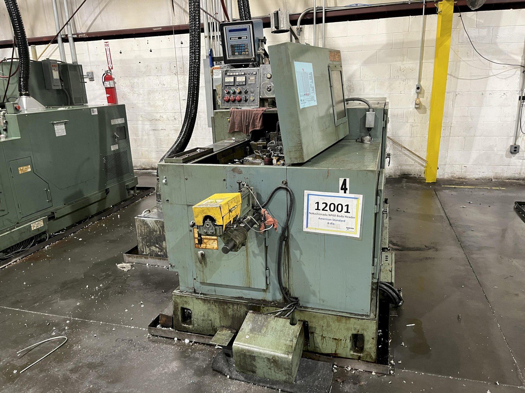 Nakashimada Model NP-60 2 Die 3 Blow Cold Header