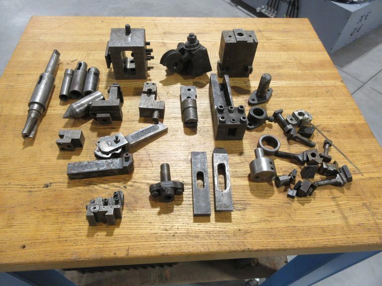 Tool Holders Assorted Types, Lathe Stick Tools, Morse Taper Adapters- Auction Item
