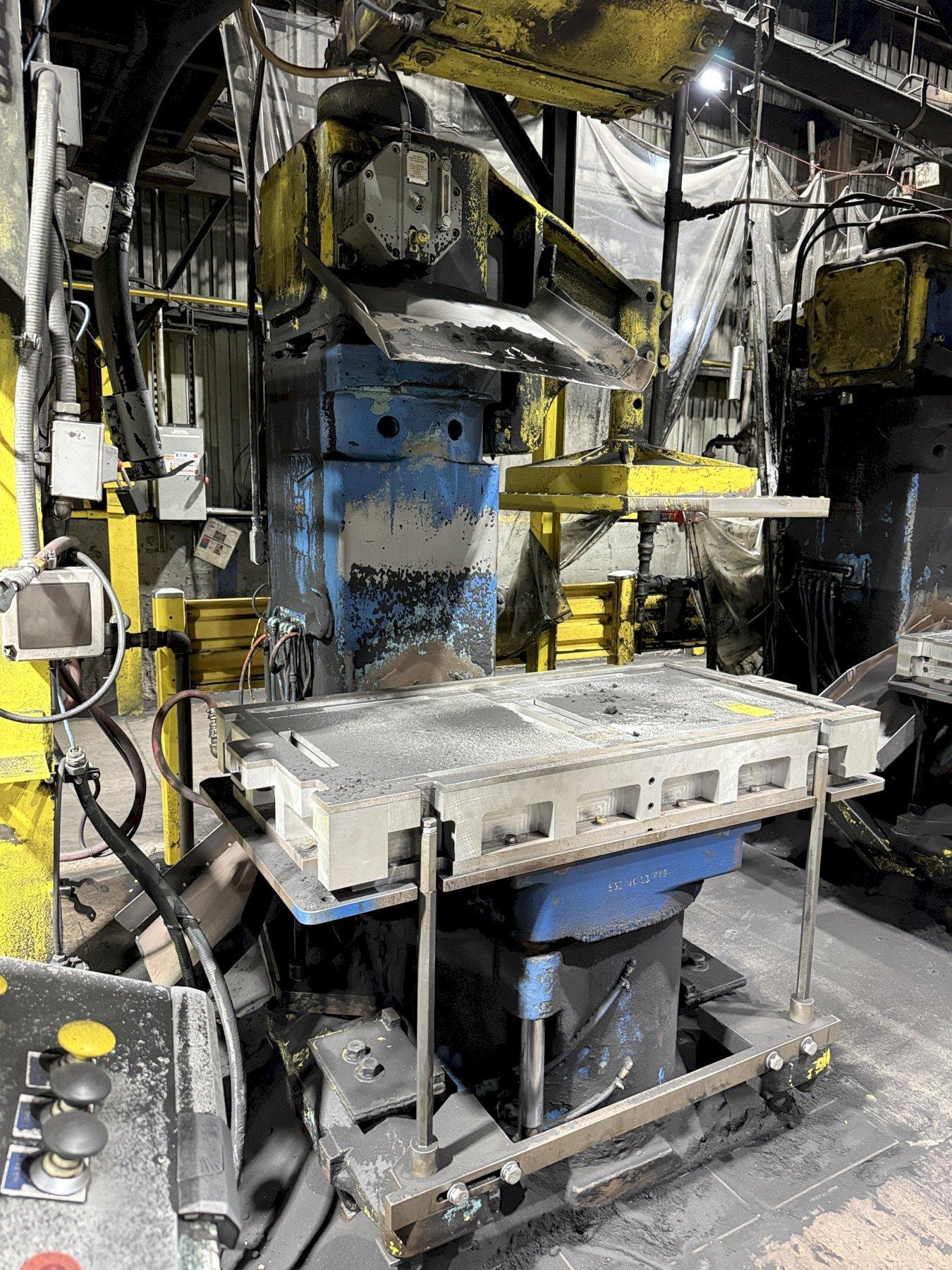 Osborn model 722 RJW semiautomatic molding machine s/n 19799-c with plc controls