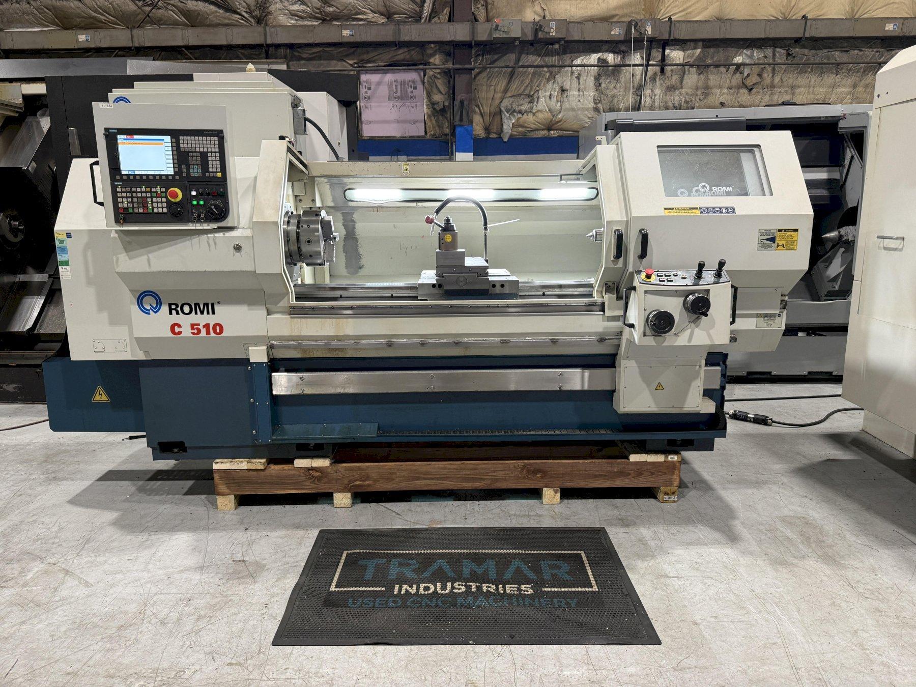 Romi C510 CNC Teach Lathe For Sale, 2014