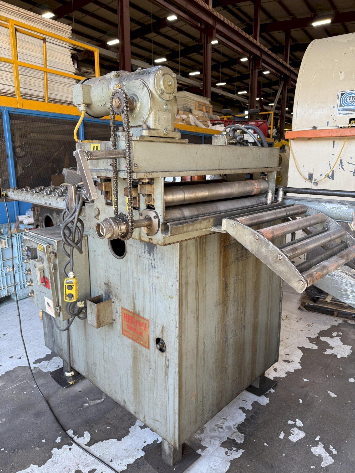 30" Wide Feed Lease Air Feed and Pull Through Straightener Model # FL4-30-30