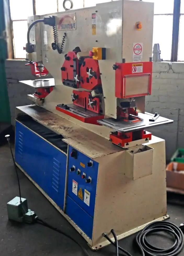 SUNRISE IW-66SD Ironworker - 66-Ton Dual-Station Hydraulic