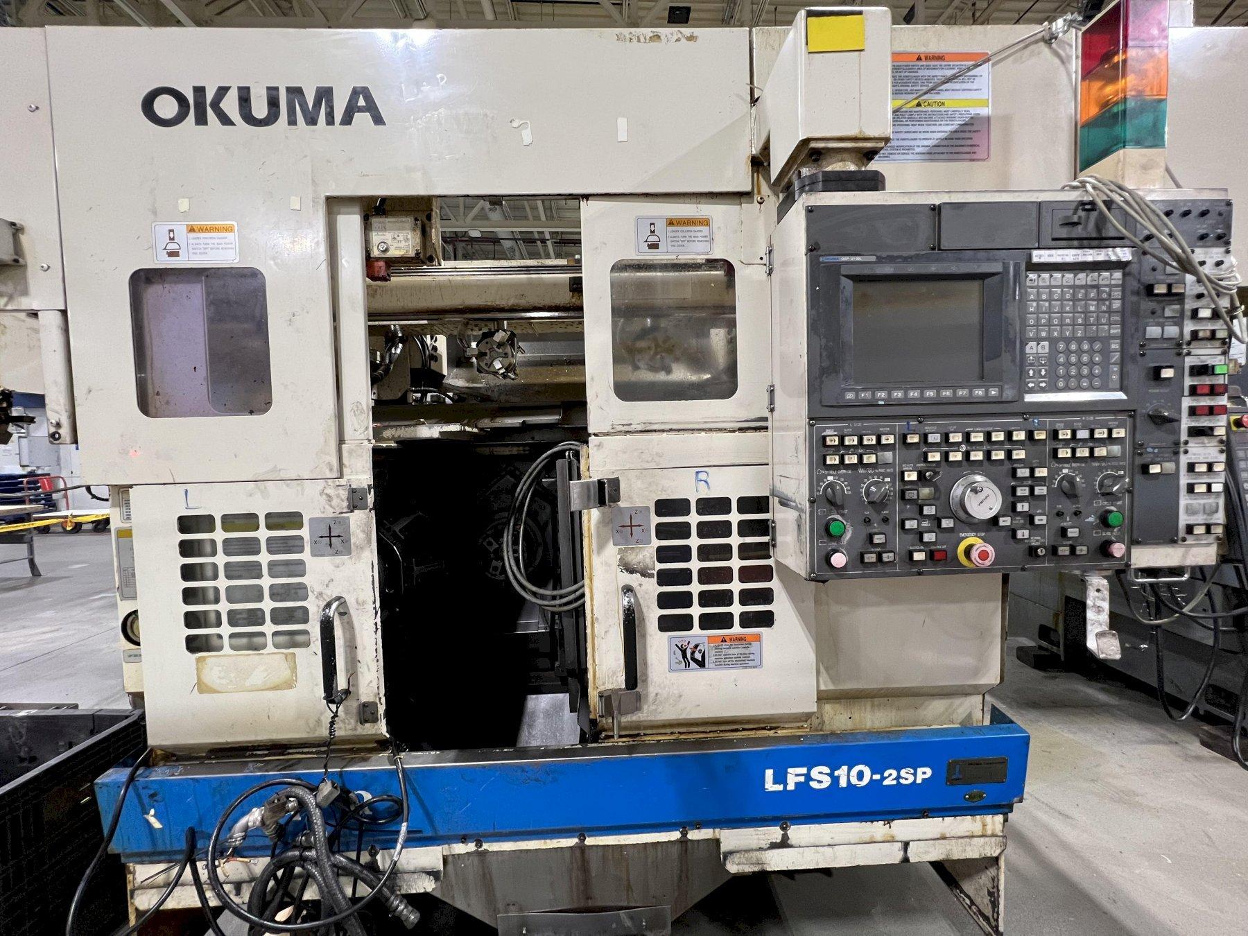OKUMA LFS10-2SP TWIN SPINDLE CNC LATHE,