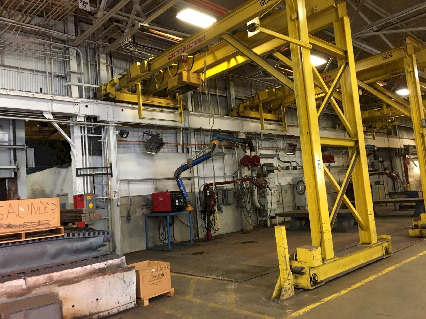 5 TON PITTSBURGH SINGLE LEG SINGLE GIRDER GANTRY CRANE: STOCK #67224