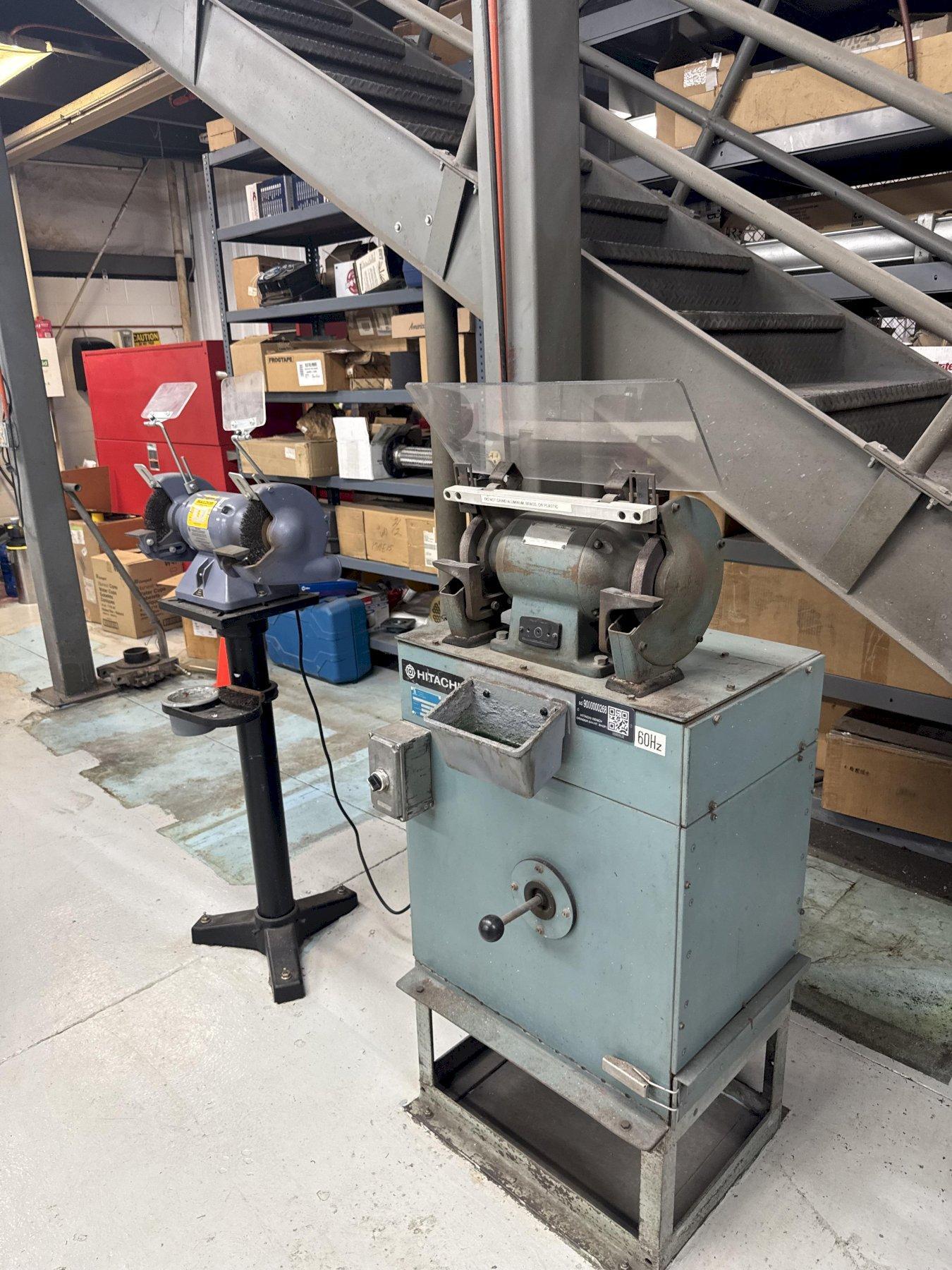 Hitachi Heavy Duty Industrial Double End Grinder with built-in dust collection