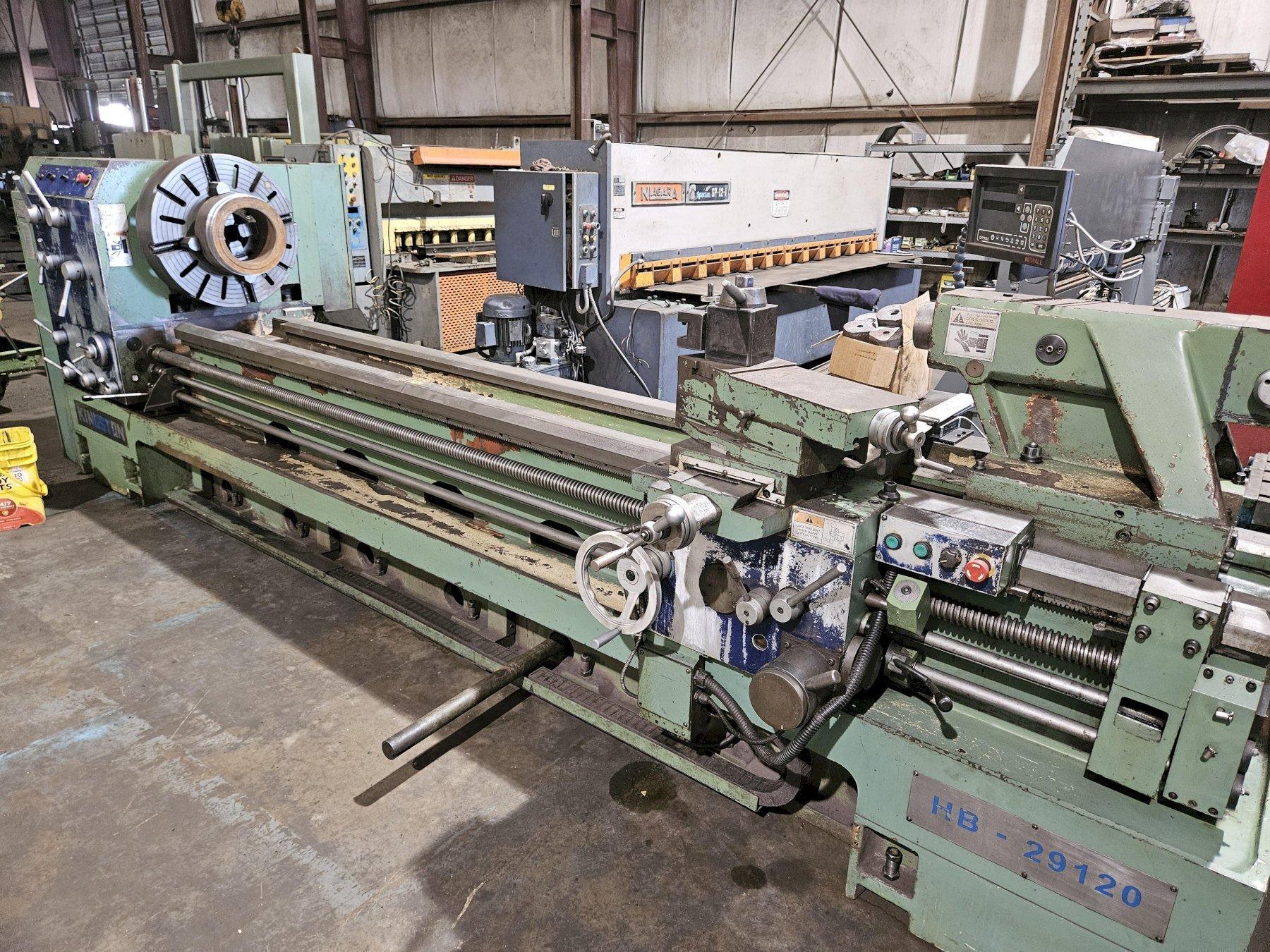 USED 29" x 120" KINGSTON MODEL HB-29120 ENGINE LATHE