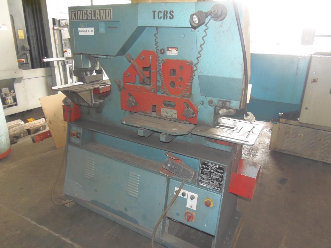 60 TON KINGSLAND HYDRAULIC IRONWORKER, MODEL 60XS