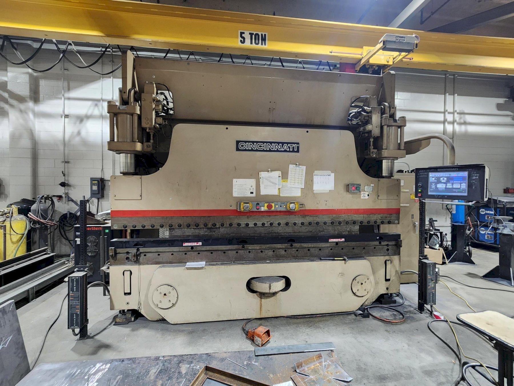 175 ton x 12′ Cincinnati 175AFX10 Autoform CNC Press Brake, 1998 – w/2012 control upgrade