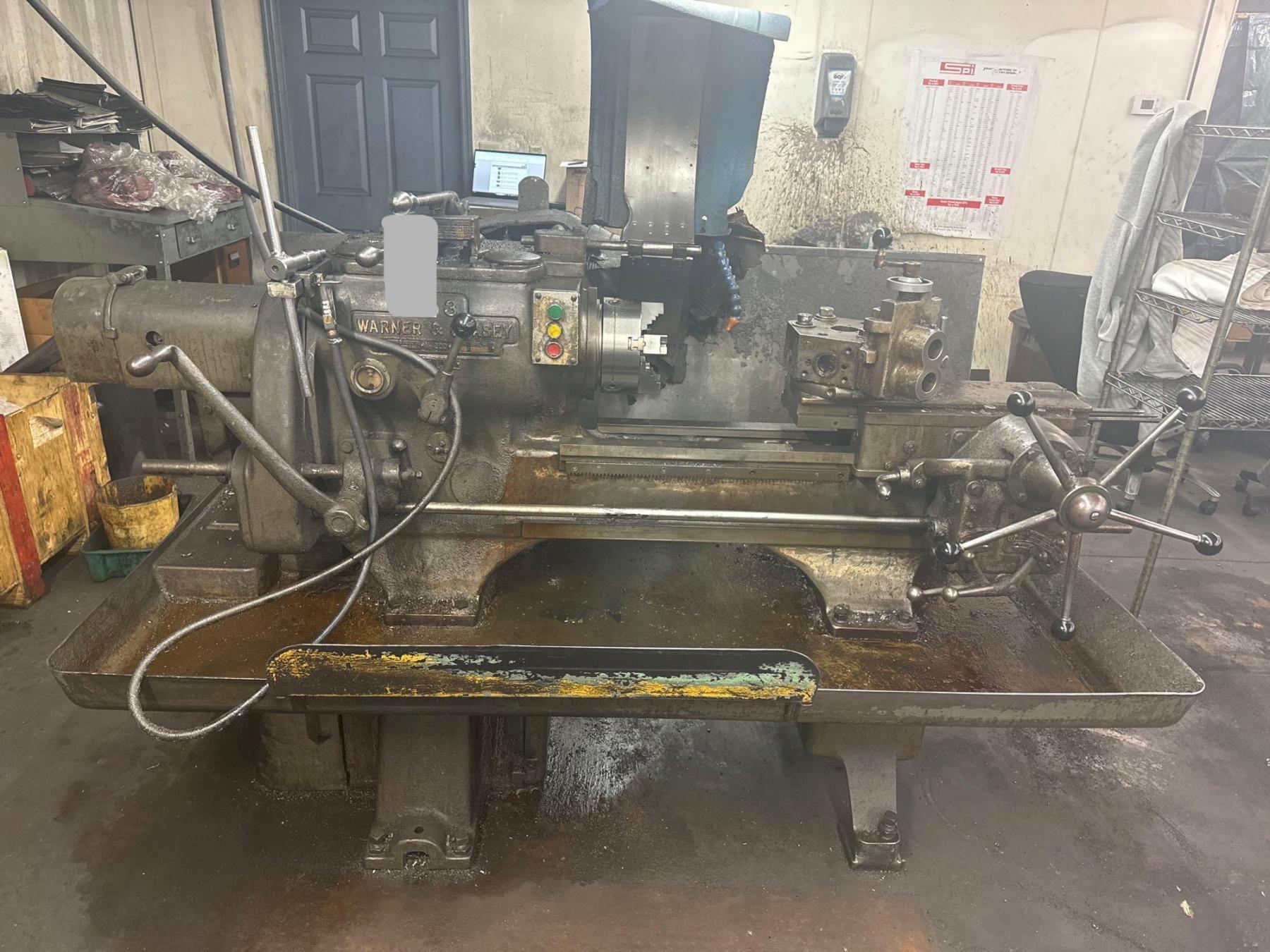 WARNER & SWASEY NO. 3 TURRET LATHE. STOCK # 1227124.