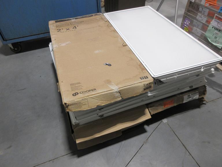 Cooper Recessed Lighting 2' x 4' LED Shop Lights (10)- Auction Item