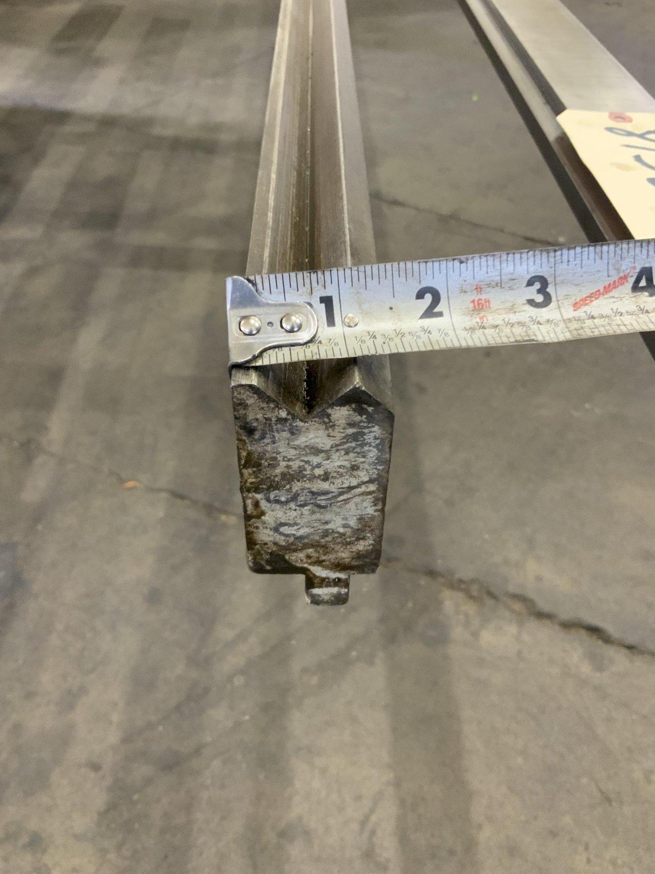 150" X 7/8" OPENING FEMALE PRESS BRAKE DIE: STOCK #81585