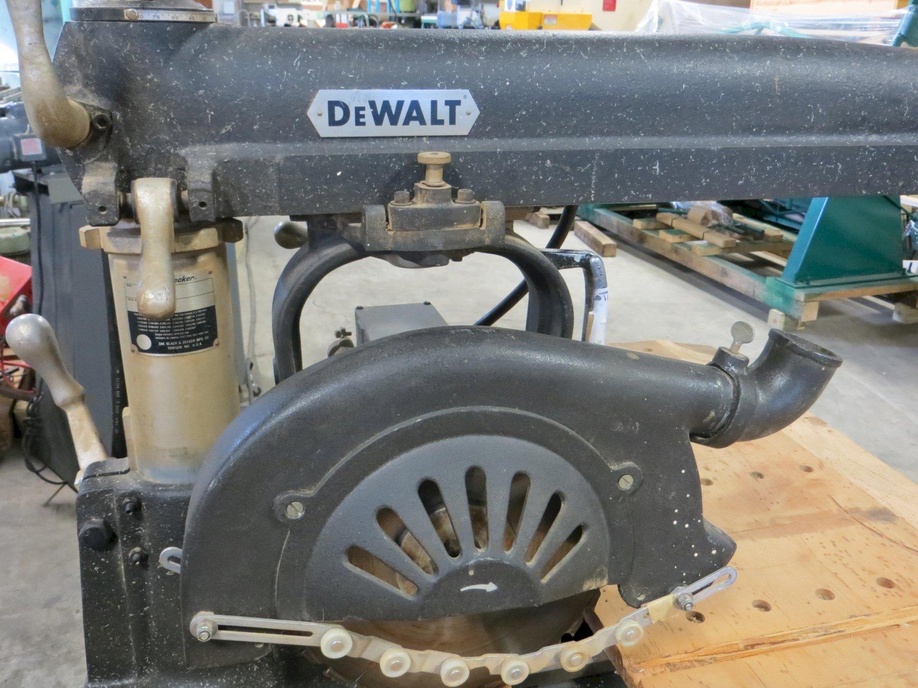 DEWALT HEAVY DUTY 14” RADIAL ARM SAW   MODEL: GAMN TYPE B