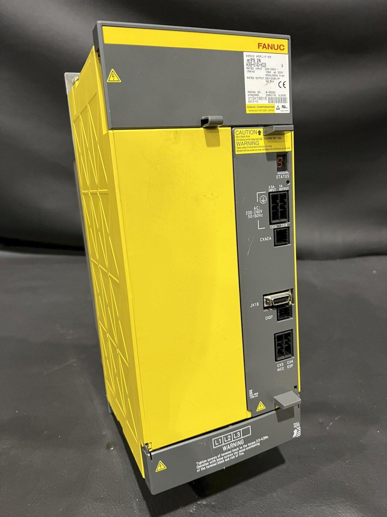 Fanuc ai-PS 26 A06B-6140-H026 A20B-2101-0390/08A Used CNC Servo Amplifier Drive