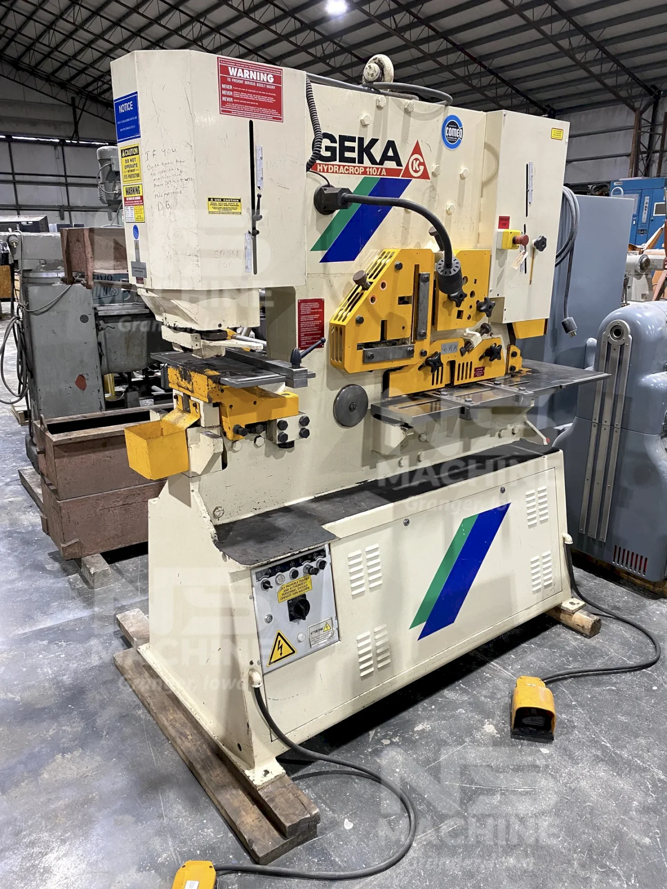 121 TON GEKA HYDRACROP 110/A IRONWORKER
