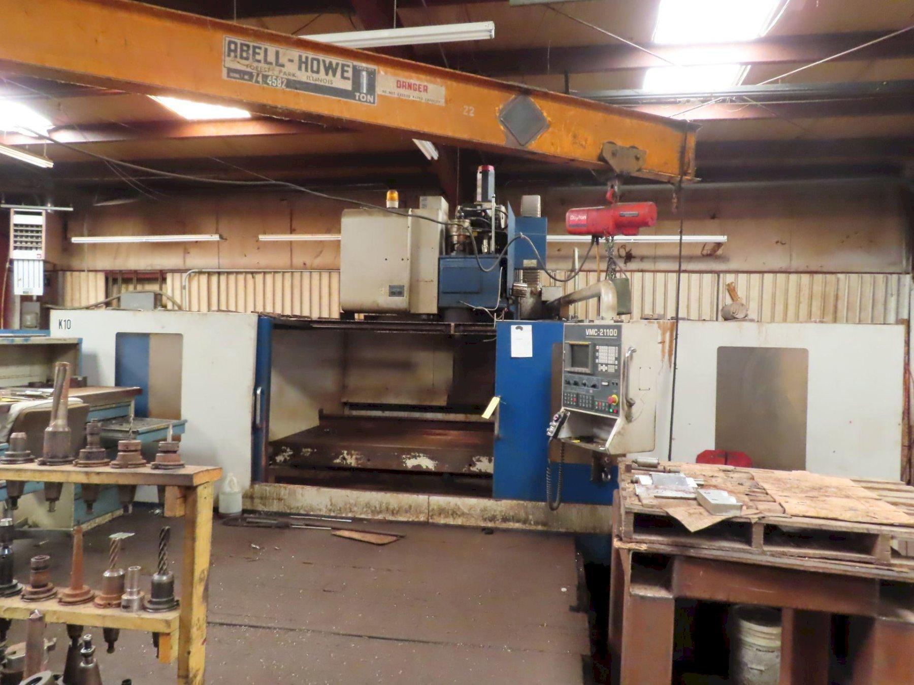 1 - PREOWNED KAFO CNC VERTICAL MACHINING CENTER, MODEL #: VMC-21100, S/N: 035288