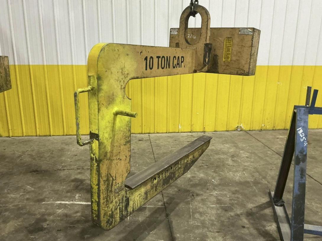 10 TON X 60" CALDWELL #82RC-10-60 COIL LIFT C-HOOK. STOCK # 0435926