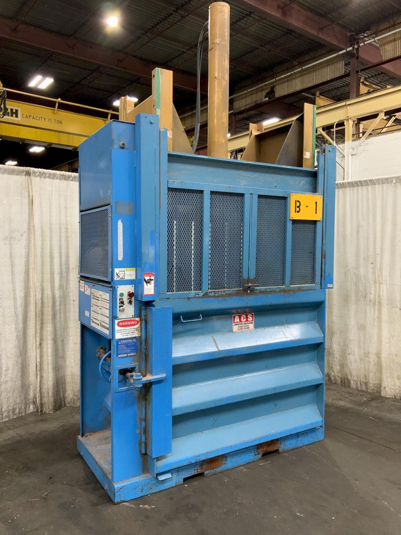 TL INDUSTRIES MODEL TVB60S VERTICAL CARDBOARD BALER: STOCK #81528
