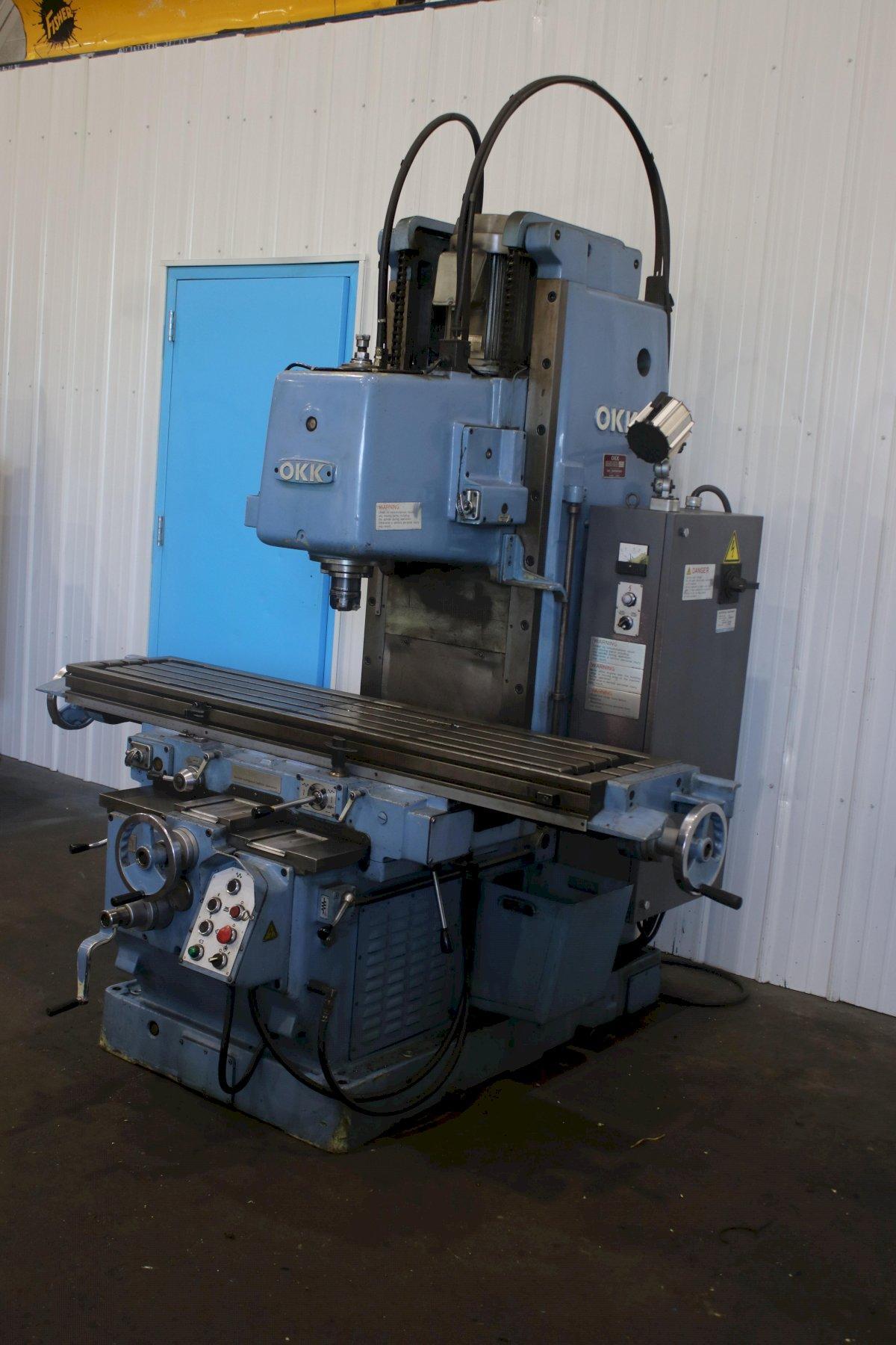 OKK VERTICAL MILL MODEL #MH-3V: STOCK #75084