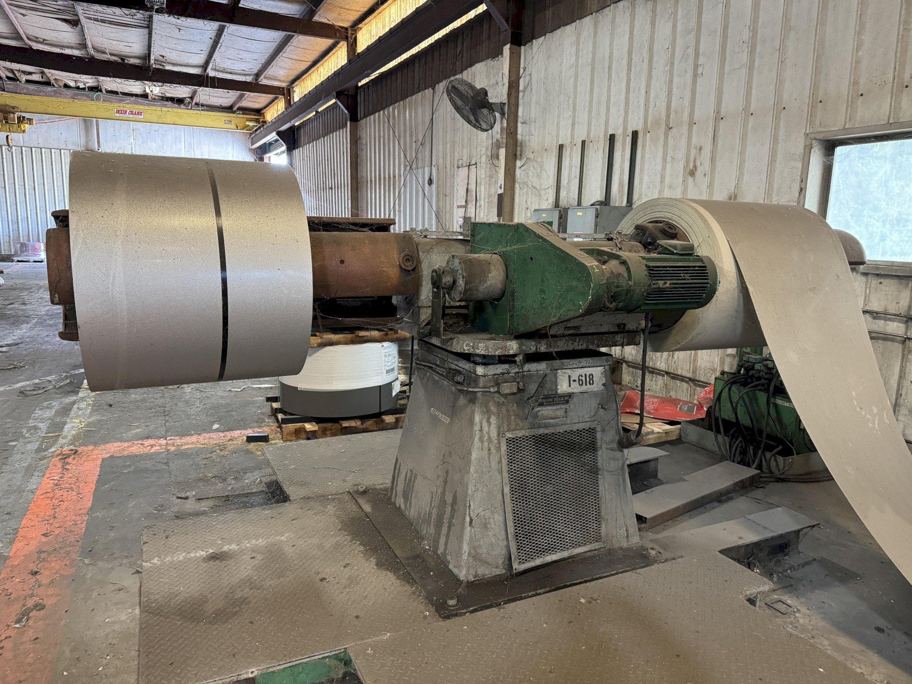 10,000 LBS X 48” ASC DOUBLE END UNCOILER. STOCK # 0664325