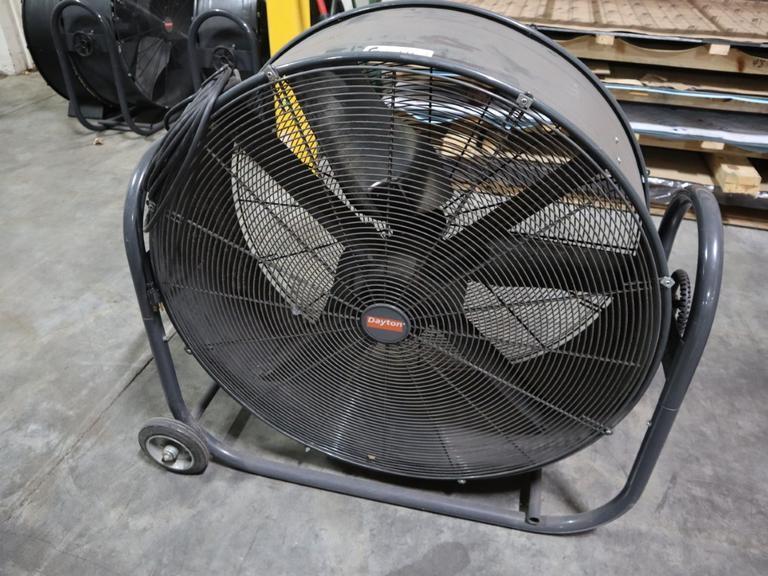 Dayton 36" Shop Fan, Portable on Wheels- Auction Item