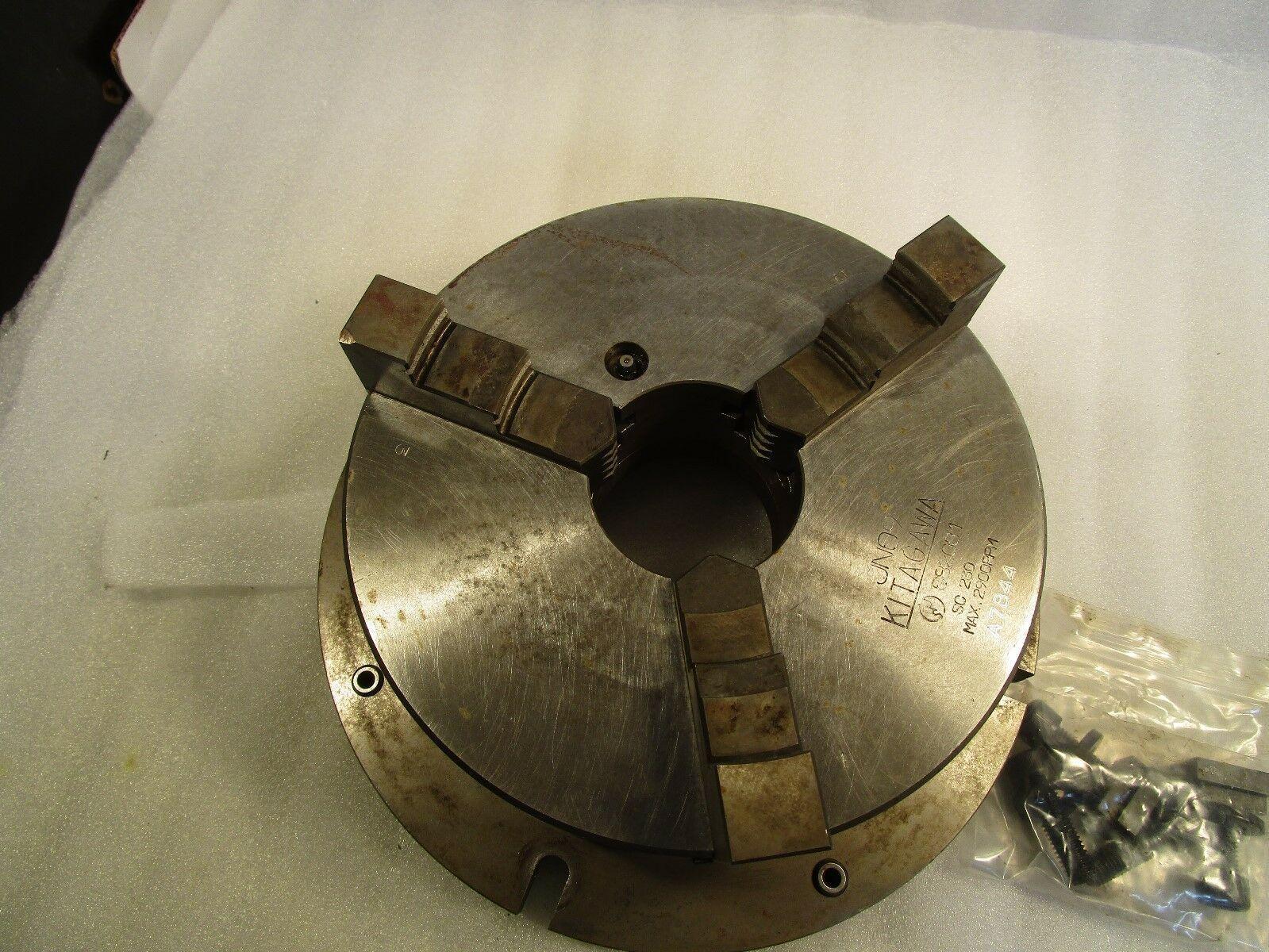 9" Kitagawa JN09 3-Jaw Manual Chuck with Mounting Flange