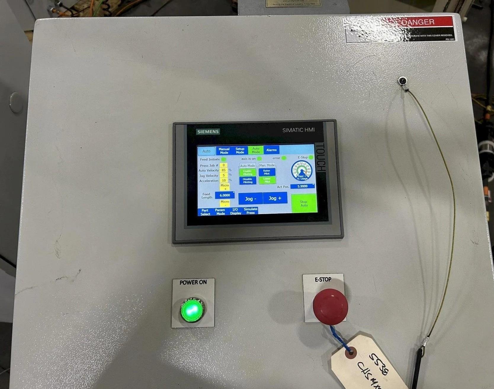 24" Wide x .110" NIDEC-CHS Servo Roll Feed Straightener Combination For Sale