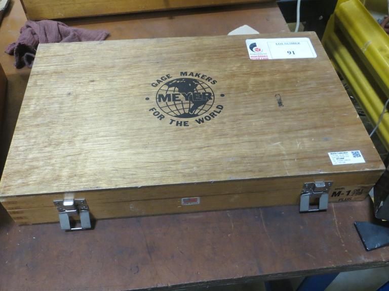 Meyer M-1 Plus Pin Gauge Set .061 - .250- Auction Item