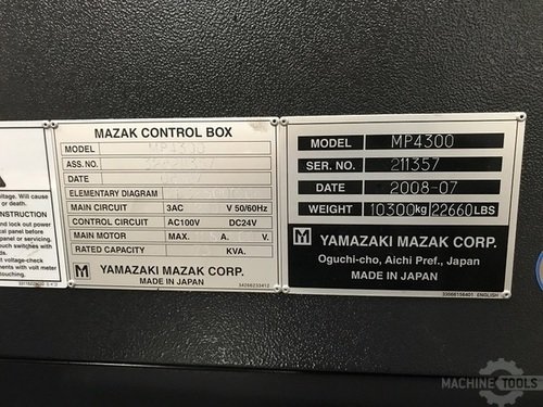 MAZAK MULTIPLEX 4300 CNC Lathes