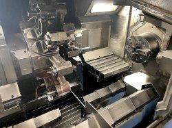 Mazak Multiplex 630 (5) Axis CNC Twin Spindle Lathe, Mazatrol T-Plus, Live Tooling, (2)10