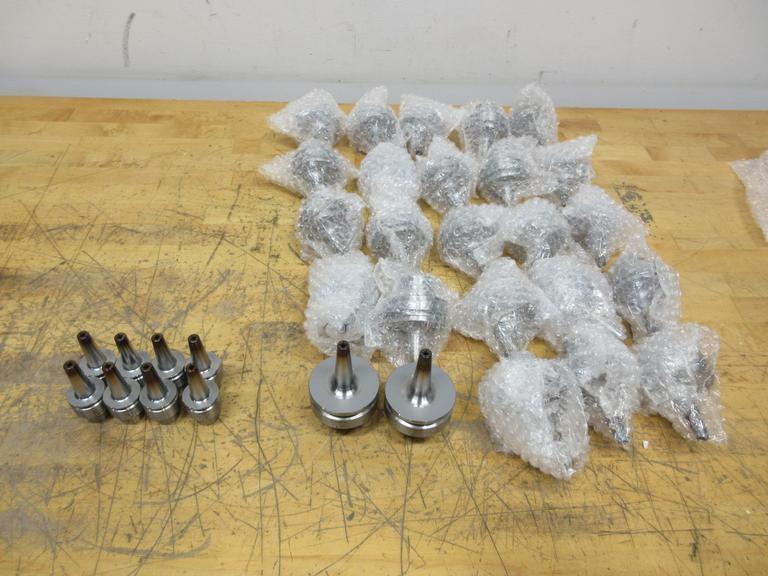 Haimer HSK32 & 63 Shrink Fit Tool Holders, (8 pc) E32.140.03 Dia 3mm x 60, (25 pc) F63.140.03 Dia 3mm x 80, **Used**- Auction Item