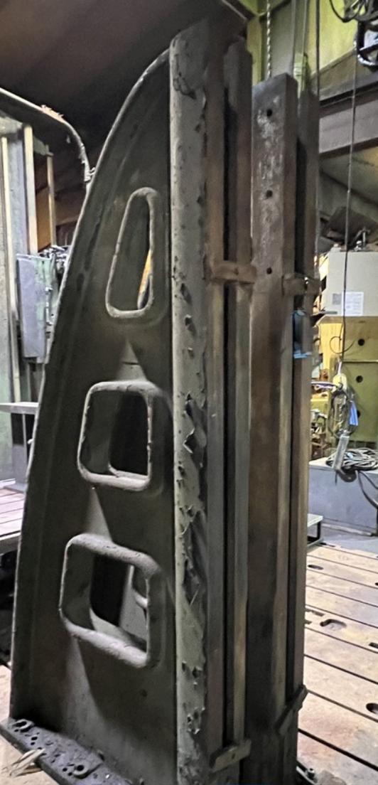 (2) 104" HIGH x 8" WIDE x 50" DEEP T-SLOTTED ANGLE PLATES: YOBRO #25912