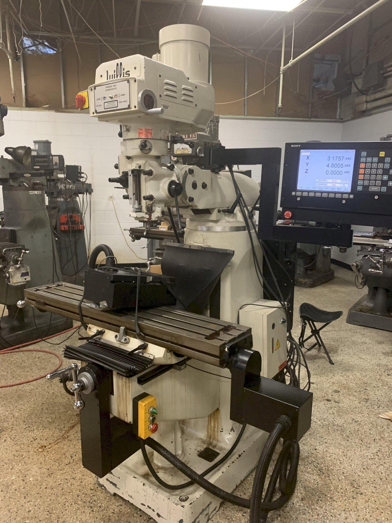 Willis Variable Speed Vertical Mill, S/N 990837S.